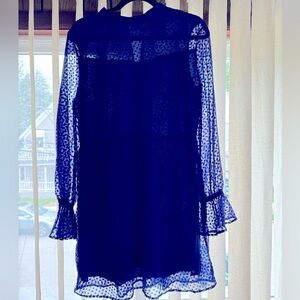 Esley-Blue mini dress. Size -Medium *NEW-Never worn*